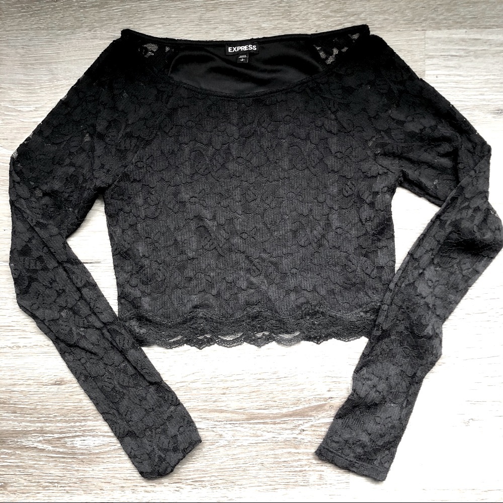 Lace crop top